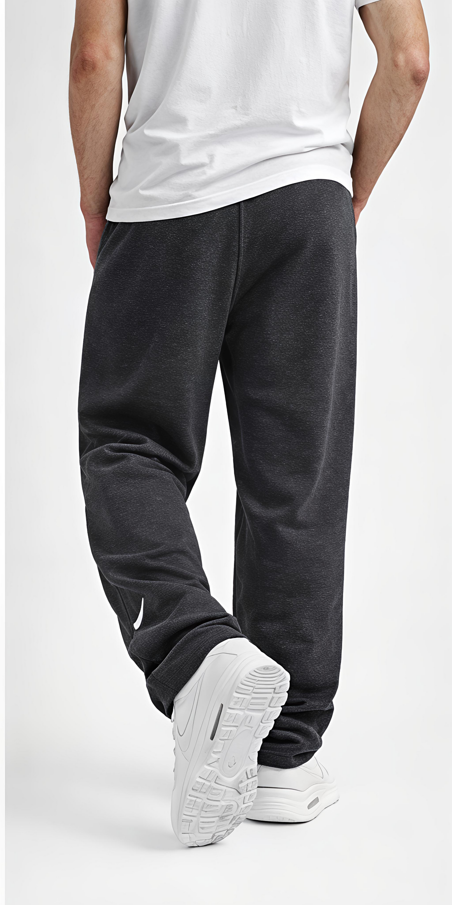 Nike Charcoal Grey Fleece Joggers – Relaxed Fit