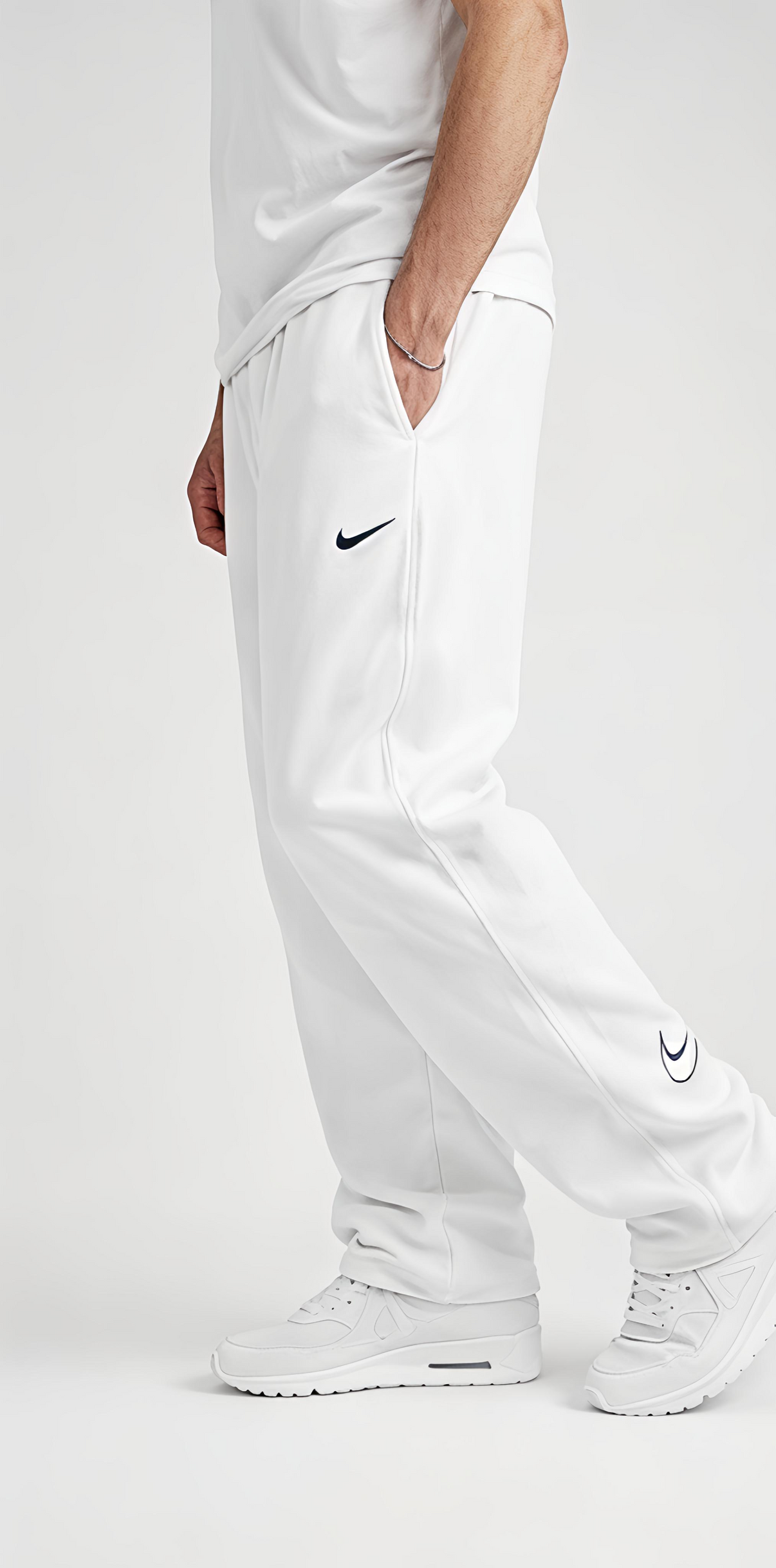 Nike Baggy Joggers – White, Grey, Black & Sky Blue | Buy 3 Get 1 Free Combo