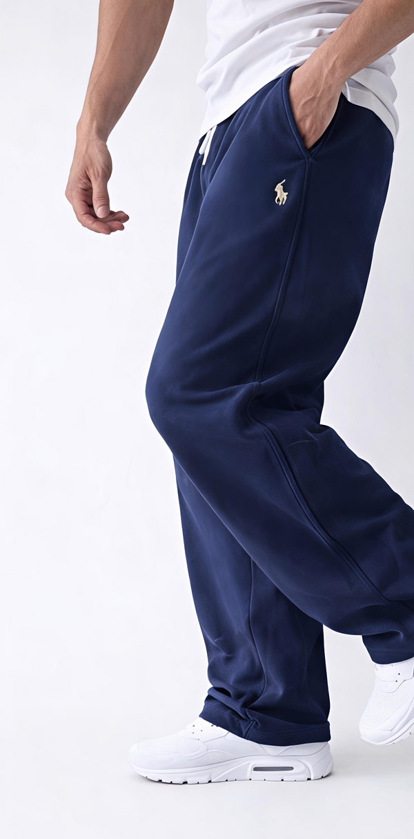 Nike Navy Blue Track Joggers –  Relaxed Fit